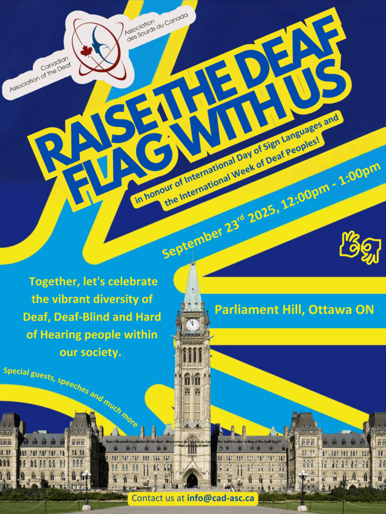 Raise the Deaf Flag Poster